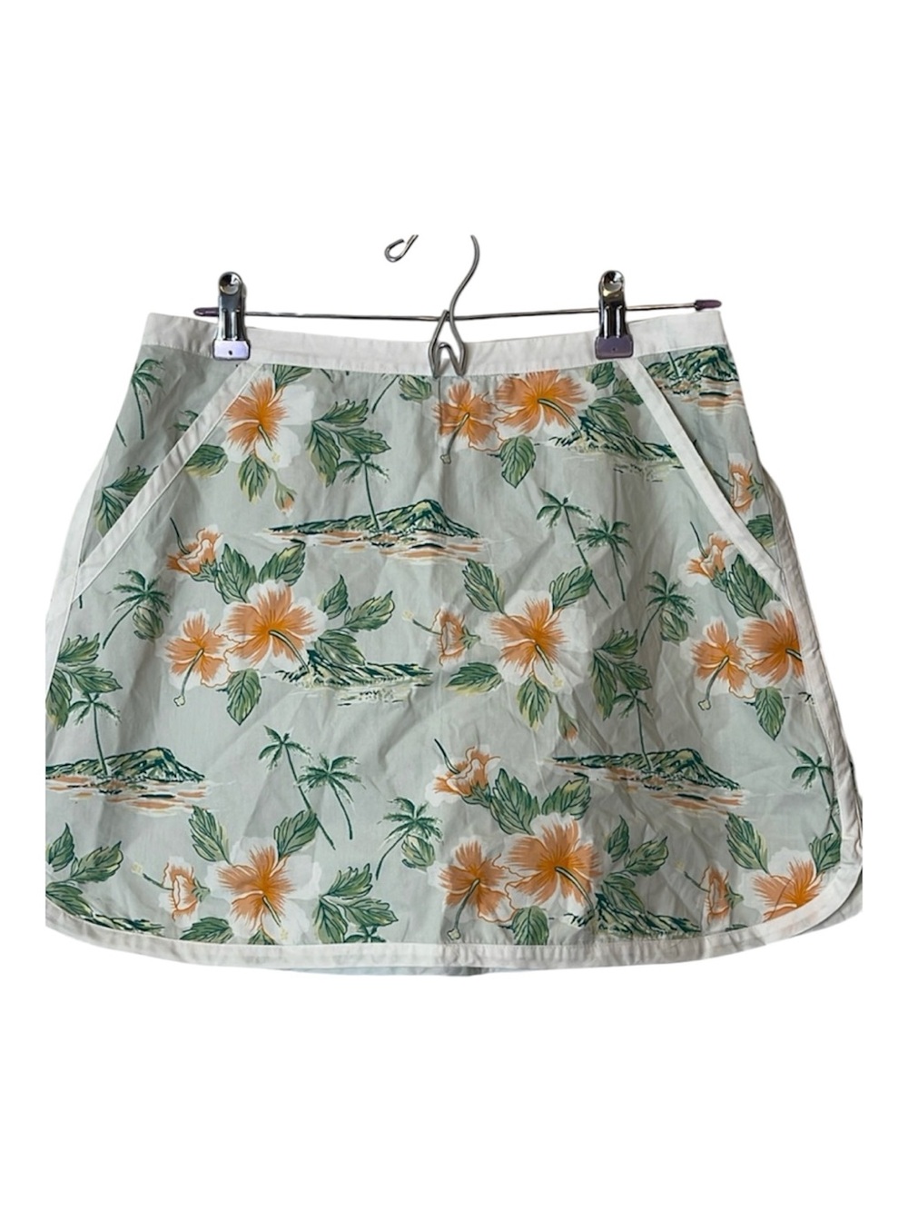 American Eagle Hawaiian Print Mini Skirt Large